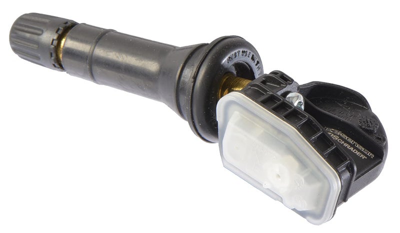 Schrader TPMS Solutions مستشعر ضغط الإطارات القابل للبرمجة من شرايدر 33500 EZ-Sensor SKU واحد (314.9 ميغاهرتز، 315 ميغاهرتز، و433 ميغاهرتز) صمام ثابت بزاوية مثبتة، يتطلب البرمجة قبل التثبيت - Image 1